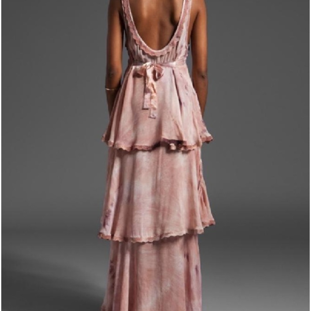 Free People Romantic Tiered Lace Bohemian Dress